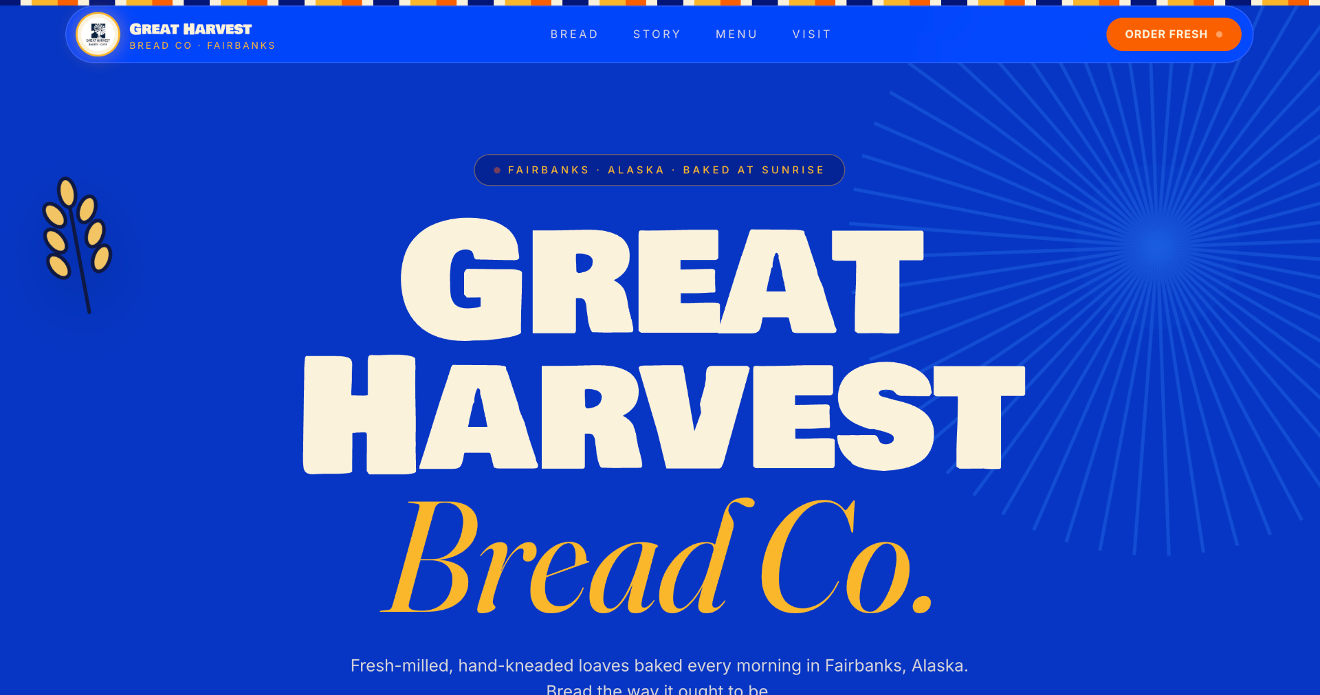 Great Harvest Bread Co. demo website