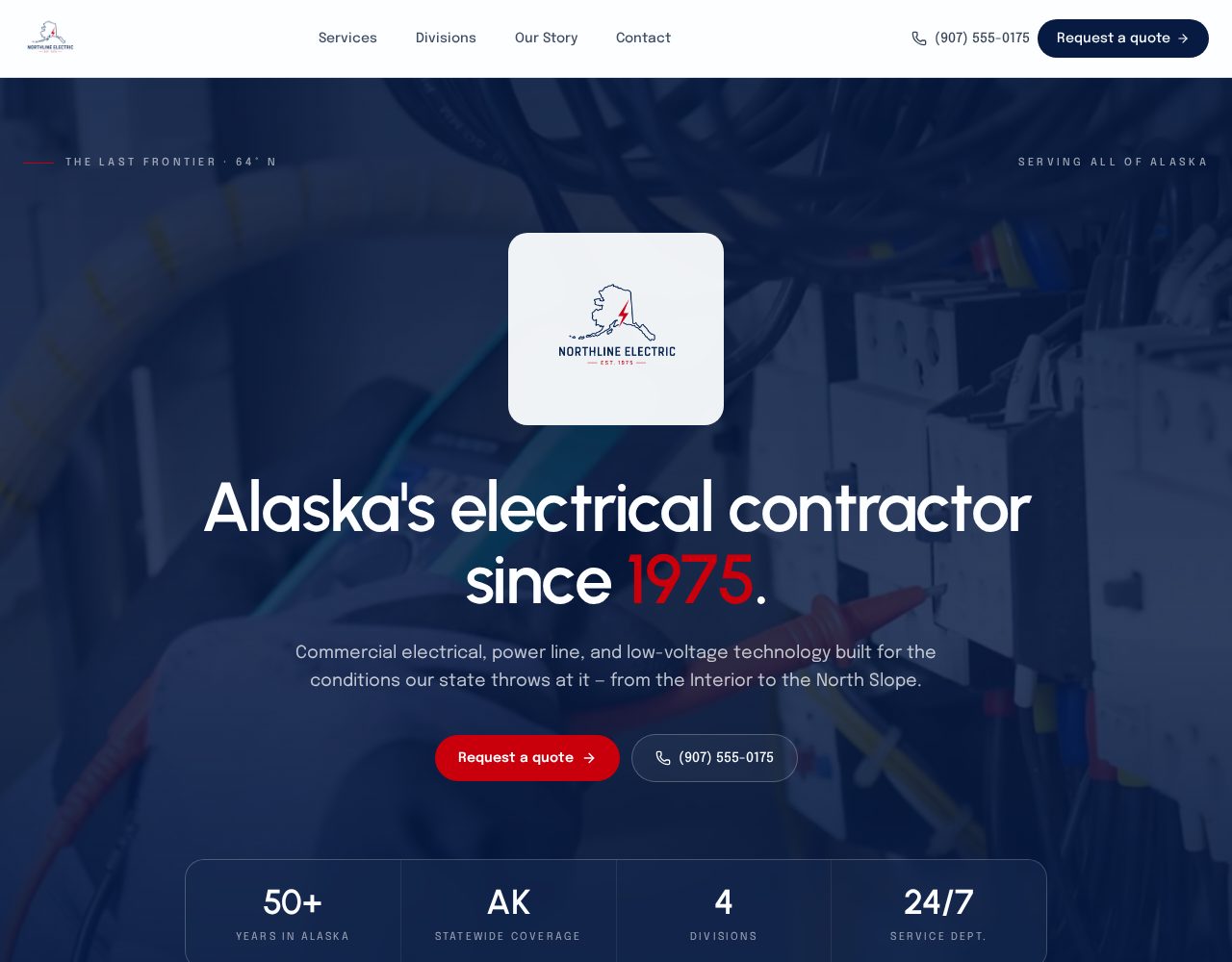 Northline Electric website