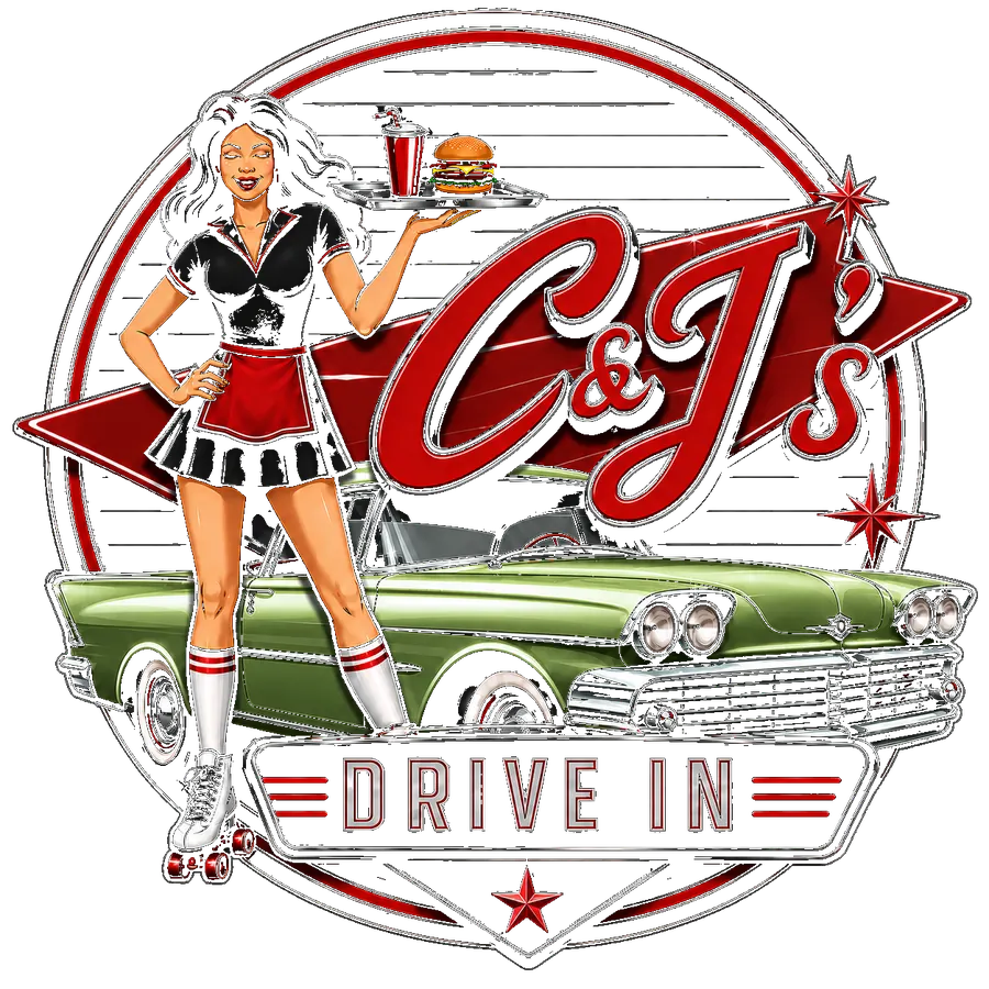 C&J's Drive In logo