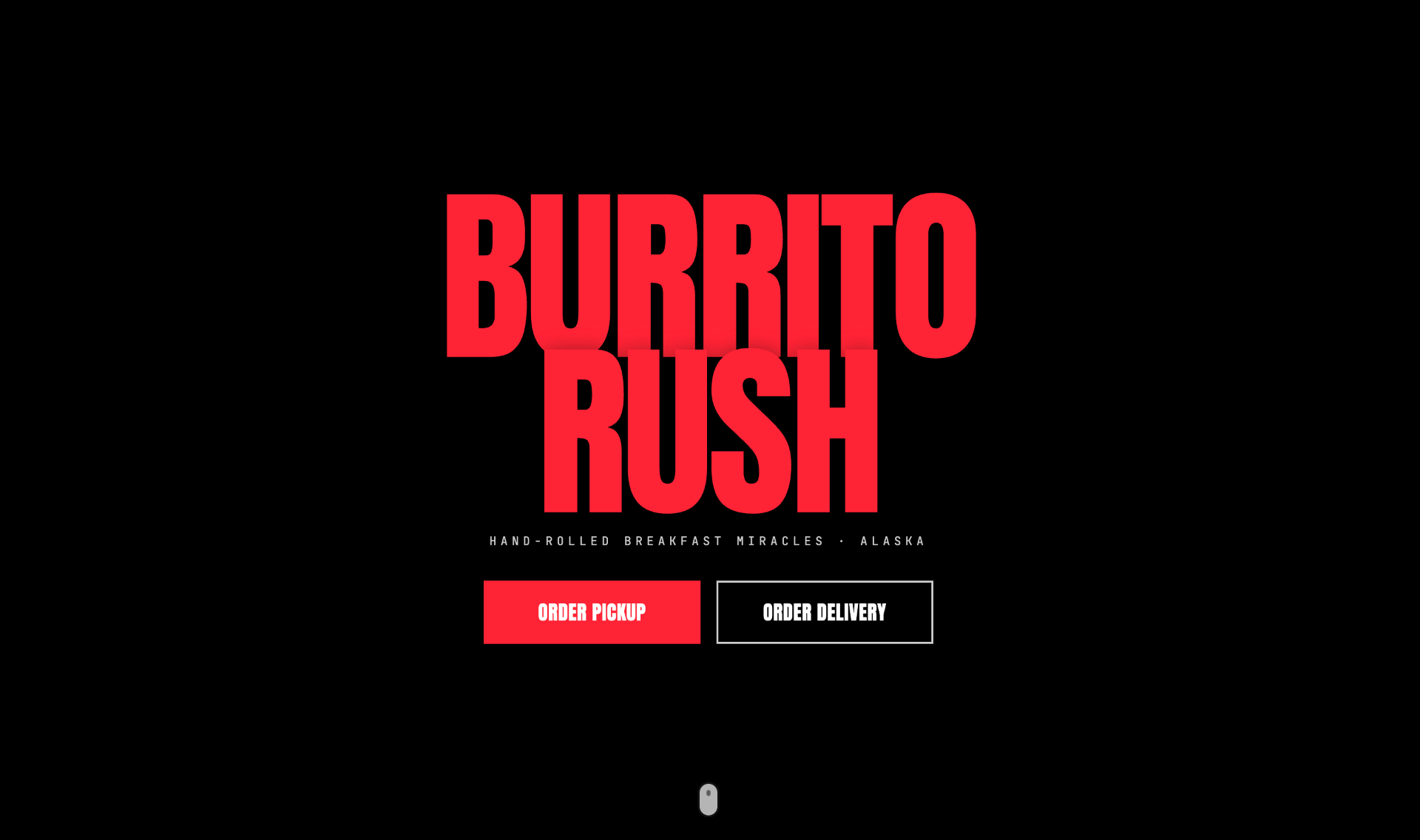 Burrito Rush website